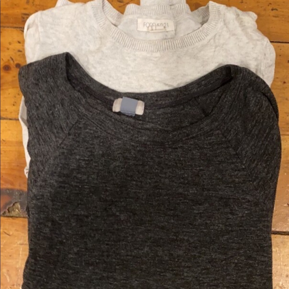 Five long sleeve shirts